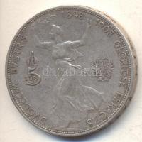 Ausztria 1908. 5K Ag "Jubileum" T:3
Austria 1908. 5 Corona Ag "Jublilee" C:F