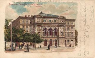 Temesvár Franz Joseph theatre, Geiger litho