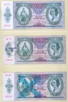 73db különféle bankjegy 1P, 2P, 5P, 10P "Deák", 10P felülbélyegzettek is, 20P, 50P kétféle...