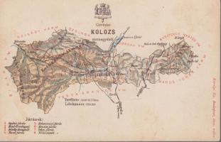 Kolozs county map (EK)