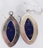 Lápiz lazuli fülbevaló pár ezüst (Ag) foglalatban / 
A pair of lapis lazuli earrings in silver frame...
