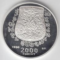 1996. 2000Ft Ag "Honfoglalás 1100. évfordulója" T:PP Tanúsítvánnyal!