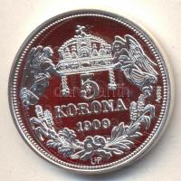 DN "Királyi koronák / 1909 5K - III. Ferdinánd" Ag emlékérem (20g/0.333/38.61mm) T:PP Csak...