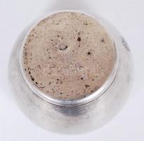 1872-1922 800-as tisztaságú ezüst (Ag) fűszertartó "dianás" jelzéssel, gravírozott monogra...