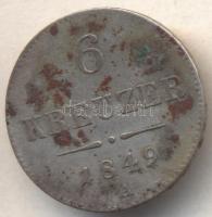 Ausztria 1849A 6Kr Ag T:2
Austria 1849A 6 Kreuzer Ag C:XF
