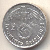 Német 3. Birodalom 1938B 2M Ag "Hindenburg" T:2-
German Third Reich 1938B 2 Marks Ag &quot...