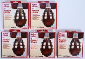 C. Giant medium 5 sorozat kézzel készült nylon húr klasszikus gitárhoz eredeti dobozában / 
C. Giant...
