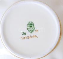 Kézzel festett Zsolnay vázácska, jelzett, hibátlan / Hand painted Zsolnay vase d:10 cm, m:7 cm