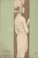 Demi Vierge litho Emb. s: Raphael Kirchner (b)