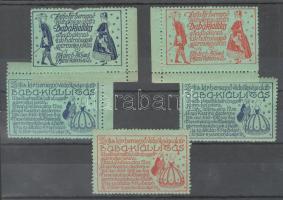 1915 Babakiállítás 5 db levélzáró