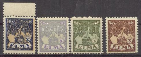 1923 ELMA 4 db klf reklámbélyeg