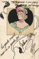 1899 Lady litho, s: Carl Józsa