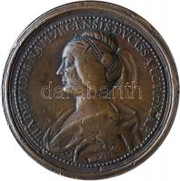 Franciaország ~1720. Gerhard felső-lotaringiai herceg és Namuri Hedvig Br emlékérem. Szign.: SV (38....