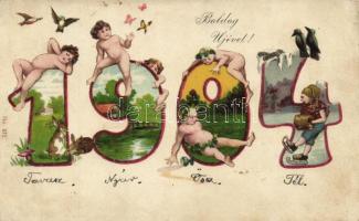 New Year 1904 litho (fl)