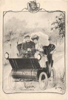 Couple, automobile