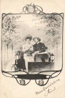 Couple, automobile