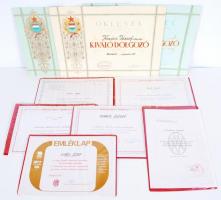 összesen 32 db: oklevél, párt igazolvány, útlevél, és iratok a Csepel vas és fémművek egyik dolgozój...