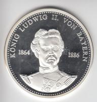 Németország DN. "II. Lajos bajor király" Ag emlékérem (19.53g/0.999) T:PP Germany ND. "Ludwig II of Bavaria" Ag commemorative medallion (19.53g/0.999) C:PP