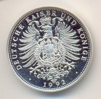 Németország 1992. "II. Vilmos német császár" ezüstözött fém emlékérem T:PP Germany 1992. "Wilhelm II" commemorative silver plated metal medallion C:PP