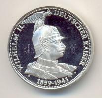 Németország 1992. "II. Vilmos német császár" ezüstözött fém emlékérem T:PP
Germany 1992. &...