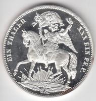 Németország DN. "János szász király" ezüstözött fém emlékérem T:PP
Germany ND. "John ...