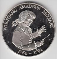 Németország 1991. &quot;Wolfgang Amadeus Mozart&quot; ezüstözött fém emlékérem T:PP Germany 1991. &quot;Wolfgang Amadeus Mozart&quot; commemorative silver plated metal medallion C:PP