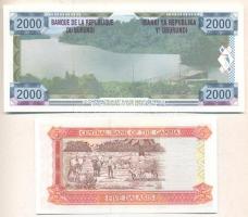 Vegyes: Gambia 2001. 5D + Burundi 2001. 2000Fr T:I
Mixed: Gambia 2001. 5 Dalasis + Burundi 2001. 200...