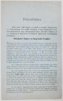 1868 Pap Kovács György, Baja város képviselőjének nyilvános "Felszóllalás"-a a város botrányos cserekölcsön-ügyében