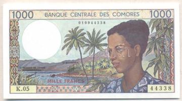 Komori-szigetek 1976. 1000Fr T:I Comoros 1976. 1000 Francs C:UNC