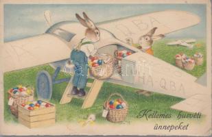 Easter, rabbits, aeroplane (EK)