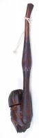 Faragott fa díszpipa / 
Carved wooden pipe, 24cm