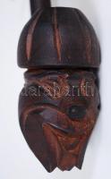 Faragott fa díszpipa / 
Carved wooden pipe, 24cm