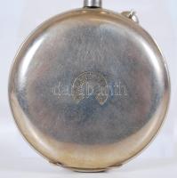 cca 1920 Louis Roskopf zsebóra hibátlan állapotban, bőr tokkal / Roskopf pocket watch