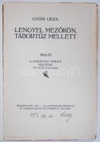 Gyóni Géza: Lengyel mezőkön, tábortűz mellett. Przemysli versek 1914-1915. Bp., 1917. Athenaeum 76p.