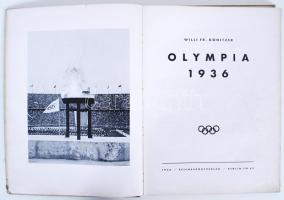 Willi Fr. Könitzer: Olympia 1936. Reichsportverlag 176p. Sok illusztrációval. Jó állapotban