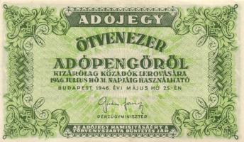 1946. 10.000AP - 1.000.000AP (15x) variációkkal T:vegyes