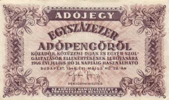 1946. 10.000AP - 1.000.000AP (15x) variációkkal T:vegyes