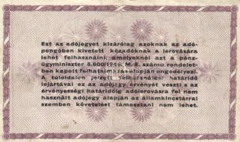 1946. 10.000AP - 1.000.000AP (15x) variációkkal T:vegyes