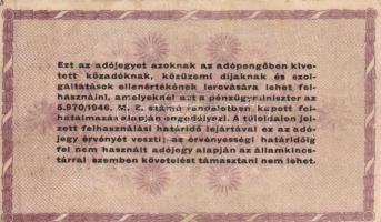 1946. 10.000AP - 1.000.000AP (15x) variációkkal T:vegyes