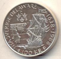 Svédország 1988. 100K Ag "Svéd kolónia Delaware-ben" T:PP
Sweden 1988. 100 Kronor Ag &quot...