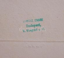 Vadász Endre (1901-1944): Újszülött érkezése. Rézkarc. jelzett 10x16 cm