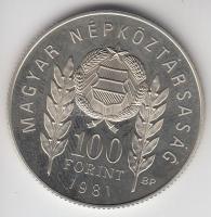 1981. 100Ft "Bulgária 1300 éves" T:PP