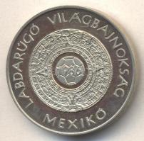 Bognár György (1944-) 1986. "Labdarúgó Világbajnokság Mexikó" ezüstözött Al emlékérem T:PP