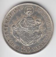 1848KB 20Kr Ag "V. Ferdinánd / Madonna" T:2 Jny