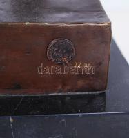 Apolló. Bronz, márvány talapzaton / 
Apollo. Bronze, on marble stand, 64cm