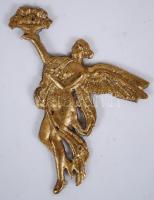 Kő asztali tolltartó a Kőszénbanya és Téglagyár Társulat Pesten reklámjával 19x10 cm