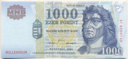 2000. 1000Ft "DC" "Millennium" T:I