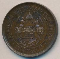 Arad 1874. Történelmi Br emlékérem az aradi vértanúk kivégzésének 25. évi gyászemlékére (40mm) T:2