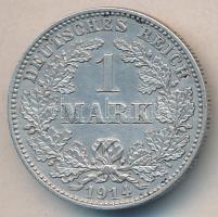Német Birodalom 1914J 1M Ag T:2 German Empire 1914J 1 Mark Ag C:XF