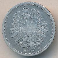Német Birodalom 1876D 20Pf Ag T:2-,3
German Empire 1876D 20 Pfennig Ag C:VF,F